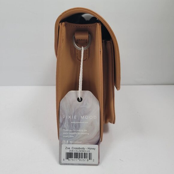 Pixie Mood Zoe Women's Honey Crossbody Vegan Leather Bag NWT - Picture 3 of 13